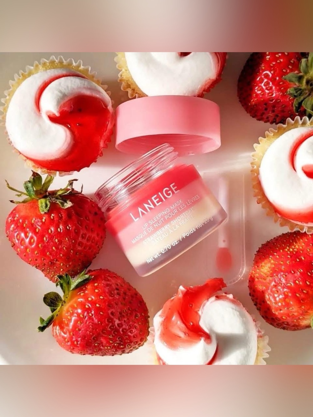 LANEIGE Lip Sleeping Mask Strawberry Shortcake 20g Smooth Moisture K-Beauty